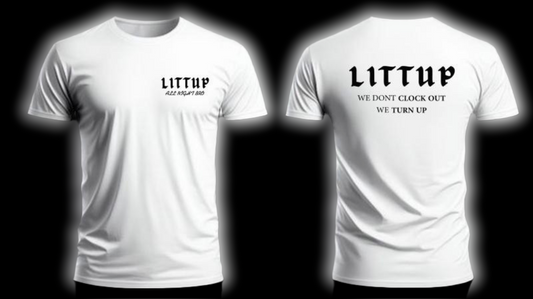 LITTUP PRESTIGE FITTED TEE WHITE